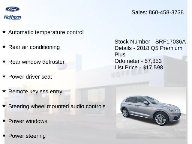 Used 2018 Audi Q5 2.0T Premium Plus AWD/4WD image 10