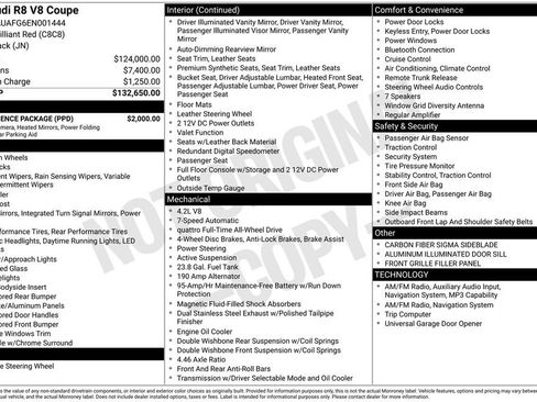 Used 2014 Audi R8 V8 w/ Convenience Package image 7