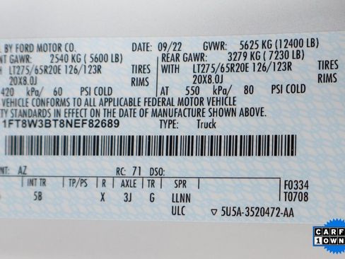 Used 2022 Ford F350 Lariat w/ Black Appearance Package image 54