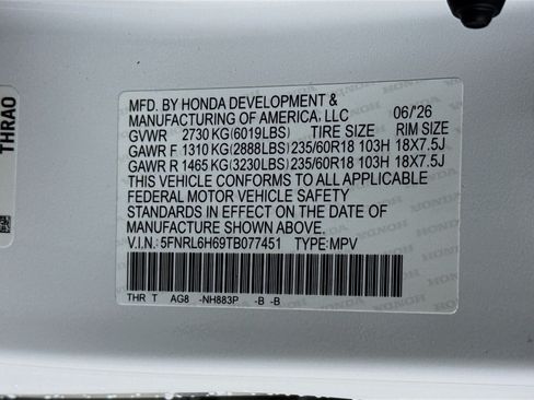New 2026 Honda Odyssey EX-L image 40