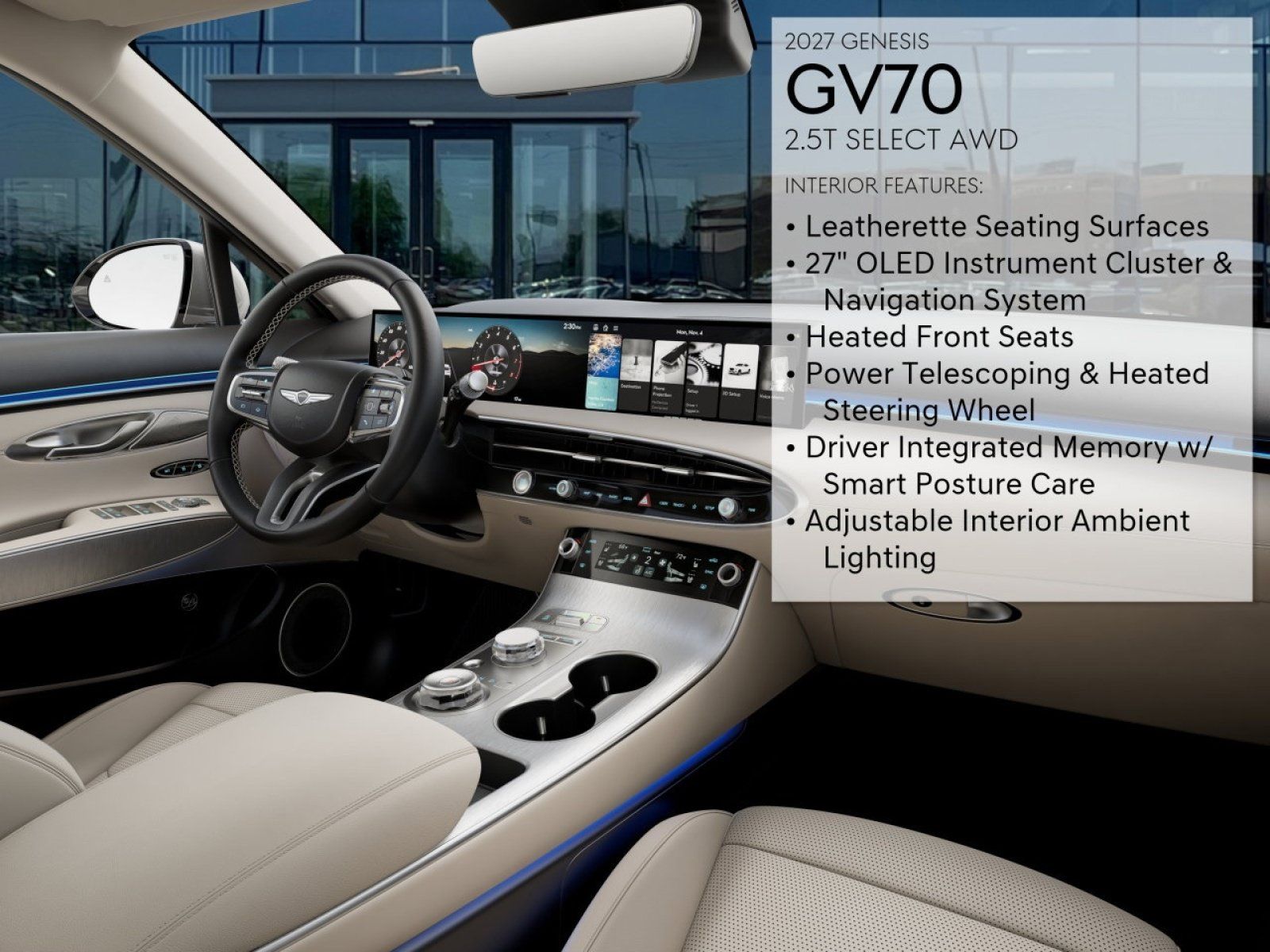 New 2027 Genesis GV70 2.5T Select AWD/4WD image 15