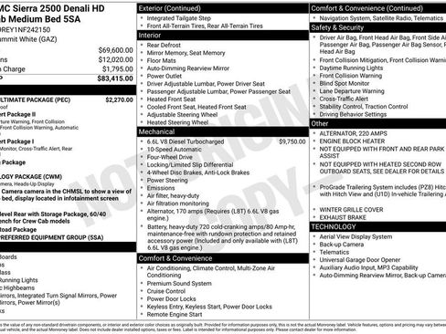 Used 2022 GMC Sierra 2500 Denali w/ Denali Ultimate Package AWD/4WD image 9