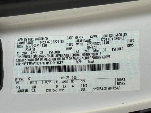 Used 2017 Ford F150 Lariat image 90