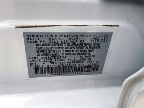 Certified 2025 Nissan Sentra SV w/ All-Weather Package image 32