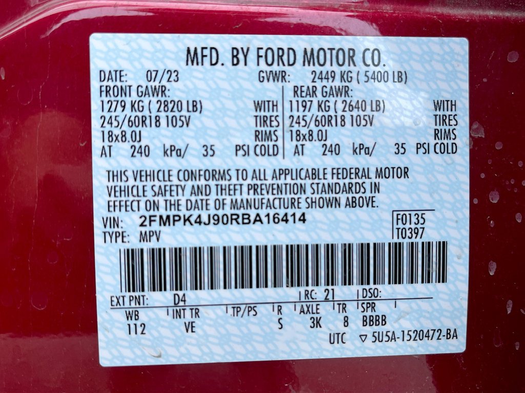 Used 2024 Ford Edge SEL AWD/4WD image 12