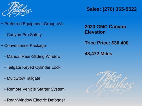 Used 2023 GMC Canyon Elevation w/ Convenience Package AWD/4WD image 7