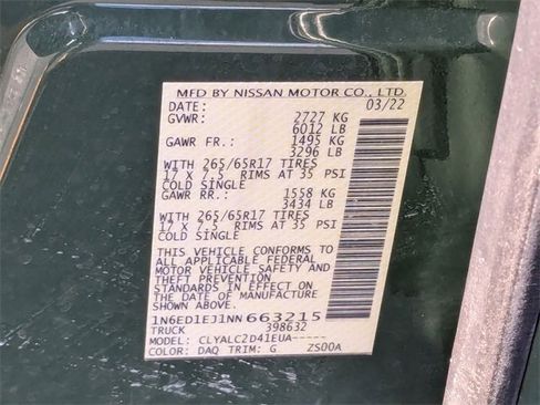 Used 2022 Nissan Frontier SV image 39