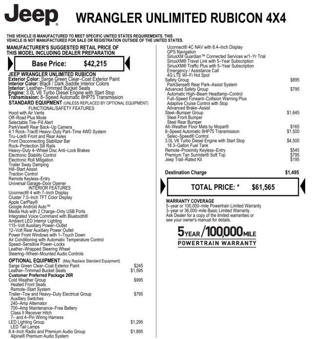 Used 2021 Jeep Wrangler Unlimited Rubicon AWD/4WD image 46