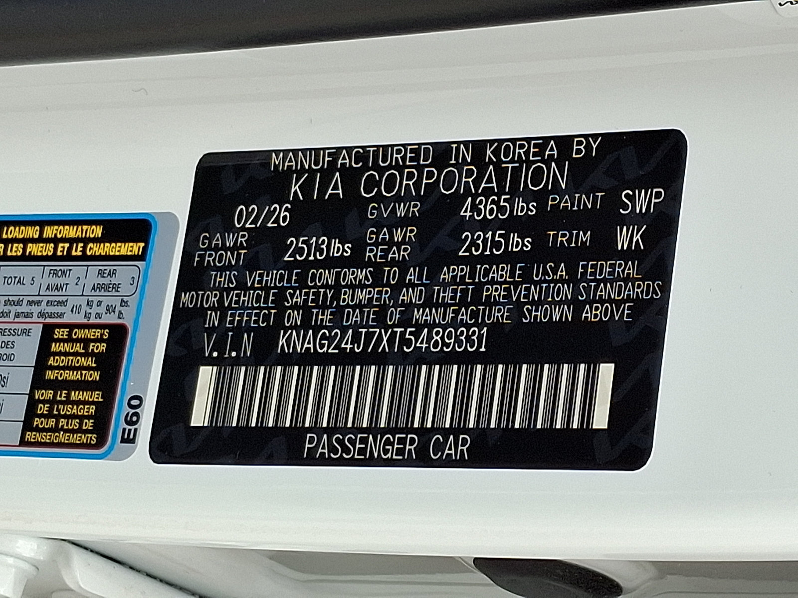 New 2026 Kia K5 LXS FWD image 20