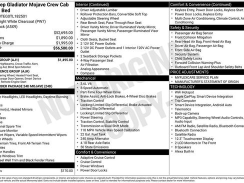 New 2026 Jeep Gladiator Mojave w/ Safety Group image 6
