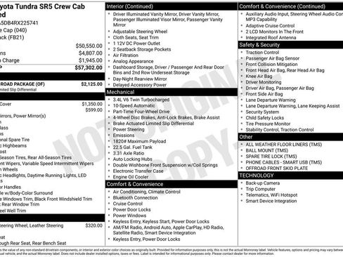 Used 2024 Toyota Tundra SR5 w/ TRD Off-Road Package AWD/4WD image 21