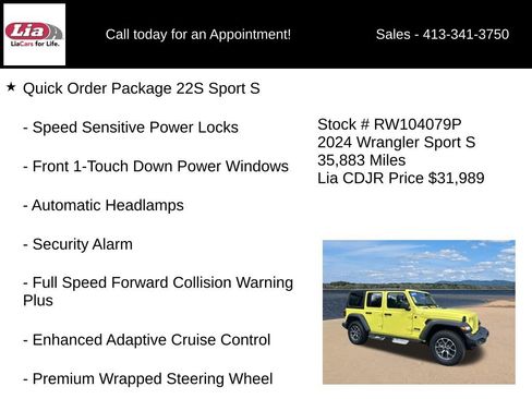 Used 2024 Jeep Wrangler Unlimited Sport AWD/4WD image 11