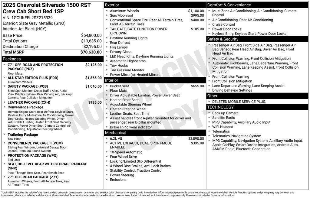 Used 2025 Chevrolet Silverado 1500 RST AWD/4WD image 24