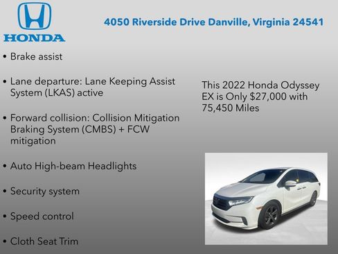 Used 2022 Honda Odyssey EX image 22