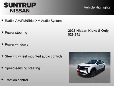 Used 2026 Nissan Kicks S FWD image 8