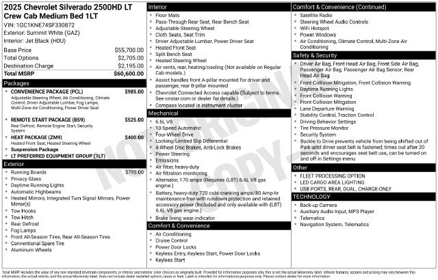 Certified 2025 Chevrolet Silverado 2500 LT w/ Convenience Package AWD/4WD image 6