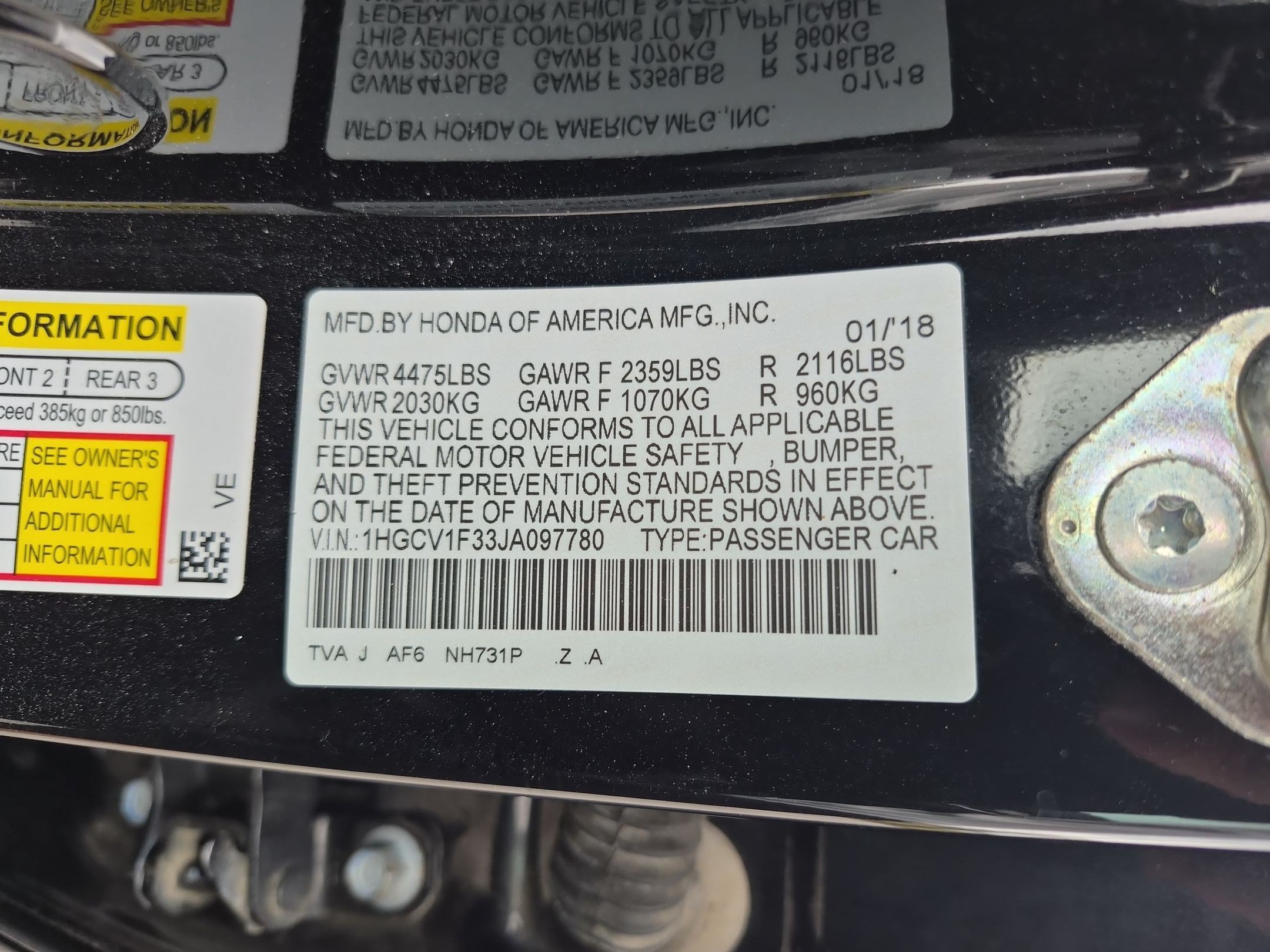 Used 2018 Honda Accord Sport image 33