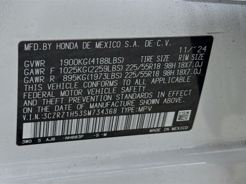 Certified 2025 Honda HR-V Sport image 37