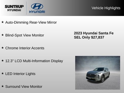 Used 2023 Hyundai Santa Fe SEL w/ Premium Package AWD/4WD image 22