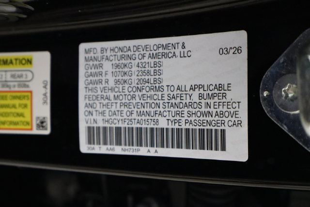 Used 2026 Honda Accord LX image 32