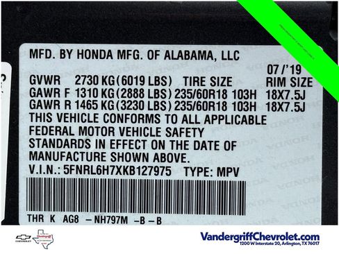 Used 2019 Honda Odyssey EX-L image 25
