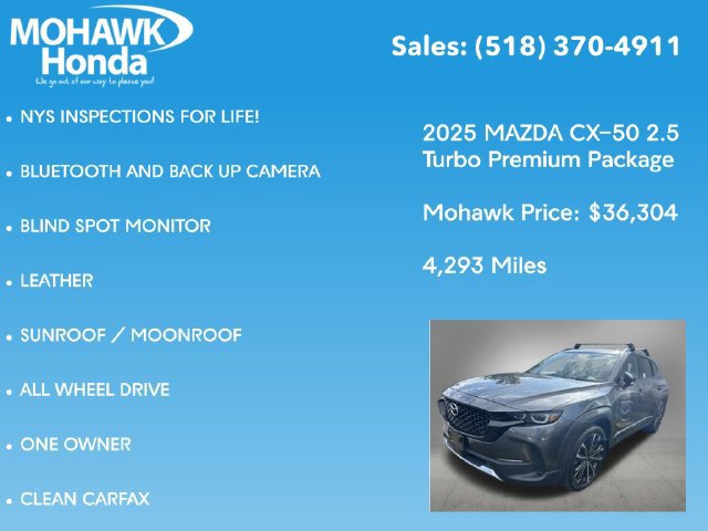 Used 2025 MAZDA CX-50 AWD 2.5 Turbo w/ Weather Package image 6