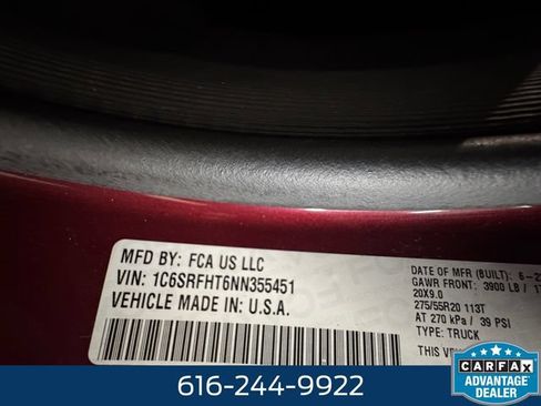Used 2022 RAM 1500 Limited w/ Trailer Tow Group AWD/4WD image 26