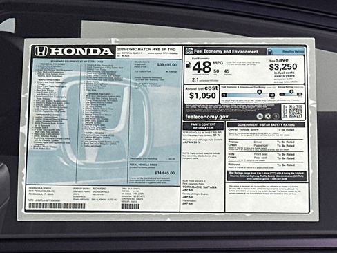 New 2026 Honda Civic Sport Touring image 21