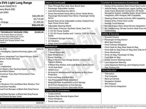 New 2025 Kia EV6 Light w/ Light LR Technology Package image 6