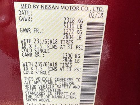 Used 2018 Nissan Murano SV w/ Premium Package FWD image 31