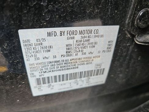 Used 2025 Ford Explorer Platinum w/ LUX Leather Package AWD/4WD image 23