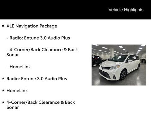 Used 2019 Toyota Sienna XLE w/ XLE Navigation Package AWD/4WD image 7