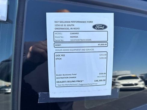 Used 2018 Chevrolet Camaro SS RWD image 3