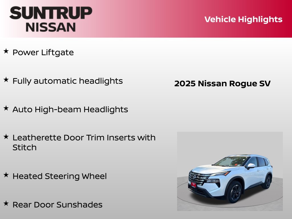 Certified 2025 Nissan Rogue SV w/ SV Premium Package FWD image 16