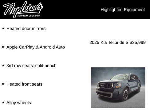 Used 2025 Kia Telluride S AWD/4WD image 8