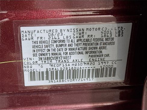 Certified 2024 Nissan Sentra SV FWD image 29