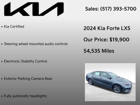 Used 2024 Kia Forte LXS FWD image 7