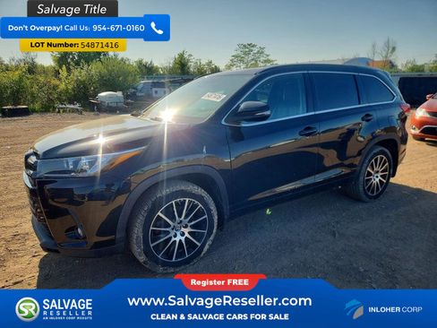 Used 2018 Toyota Highlander SE AWD/4WD image 1