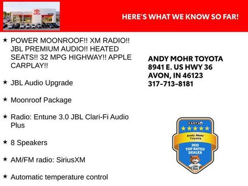 Used 2019 Toyota Avalon XLE w/ Moonroof Package FWD image 2