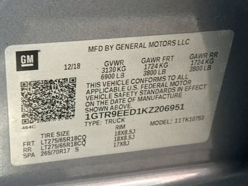 Used 2019 GMC Sierra 1500 AT4 w/ AT4 Preferred Package AWD/4WD image 32