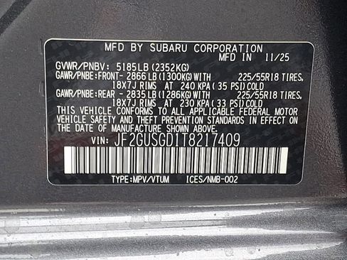 New 2026 Subaru Crosstrek 2.5i Sport AWD/4WD image 20
