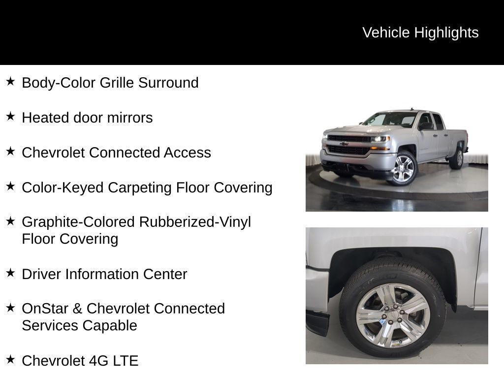 Used 2019 Chevrolet Silverado 1500 Custom w/ Custom Convenience Package AWD/4WD image 38