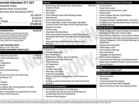 Used 2023 Chevrolet Suburban Z71 w/ Luxury Package AWD/4WD image 8