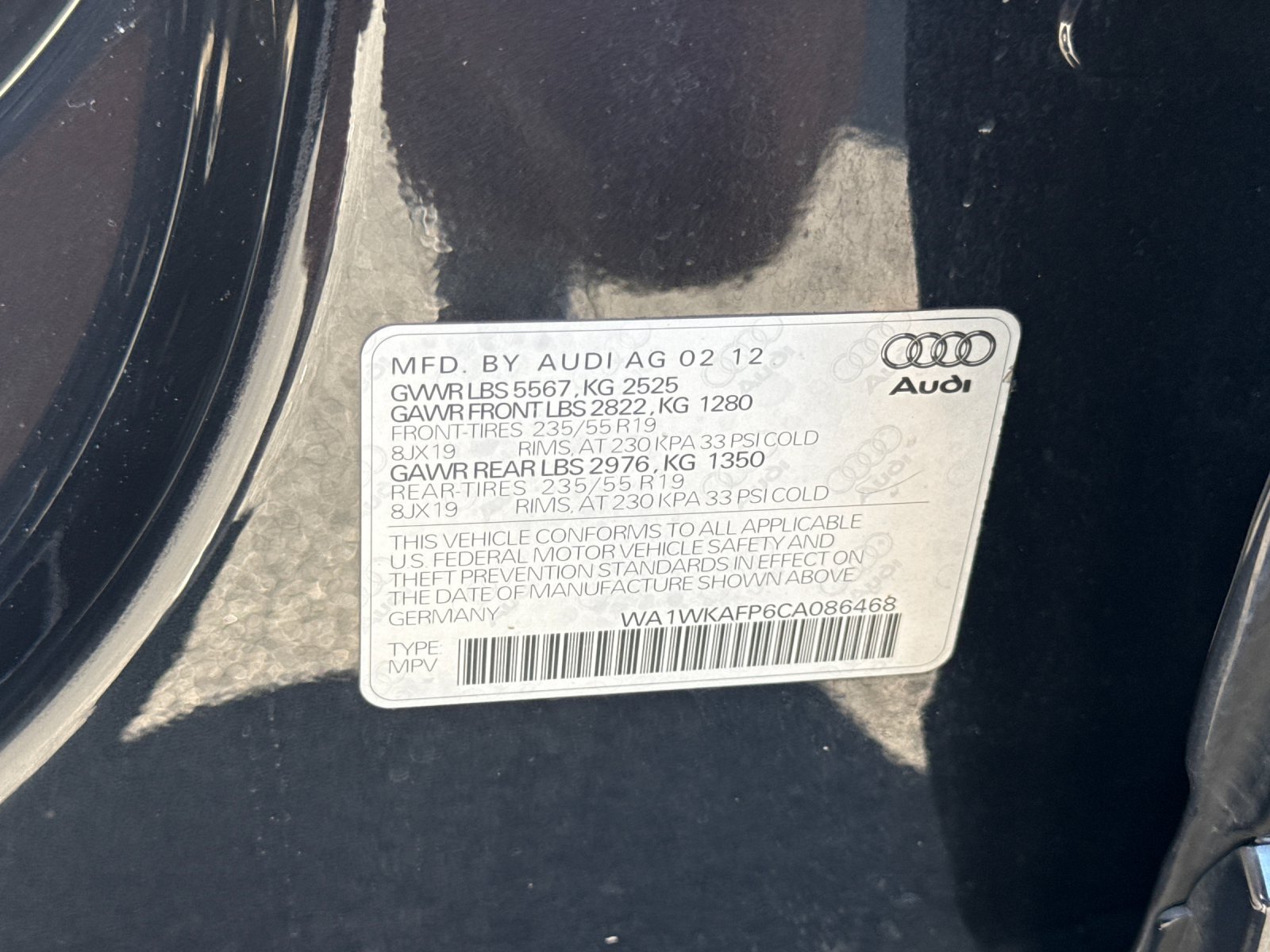 Used 2012 Audi Q5 3.2 Prestige AWD/4WD image 5