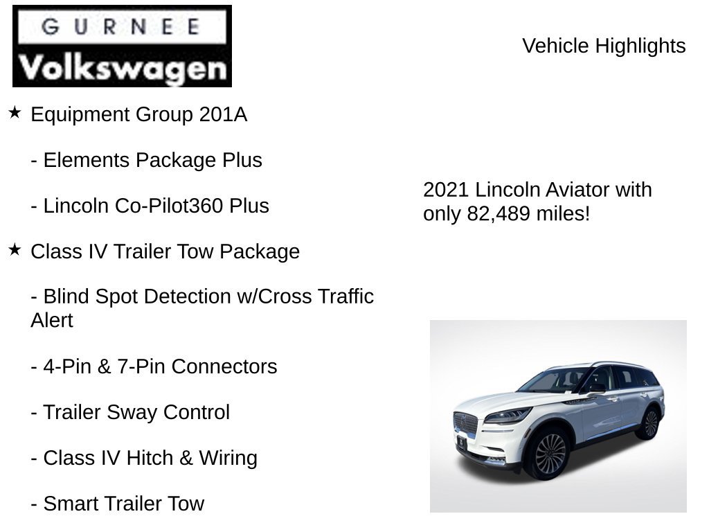 Used 2021 Lincoln Aviator Reserve w/ Equipment Group 201A AWD/4WD image 8