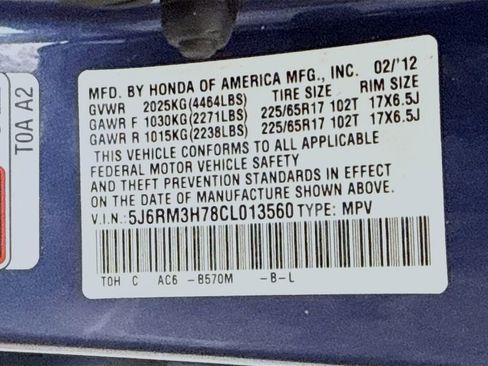 Used 2012 Honda CR-V EX-L image 32