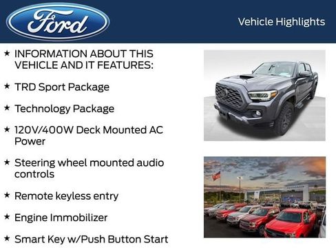 Used 2022 Toyota Tacoma TRD Sport w/ Technology Package AWD/4WD image 5