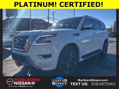 Certified 2024 Nissan Armada Platinum w/ Captain's Chairs Package image 3