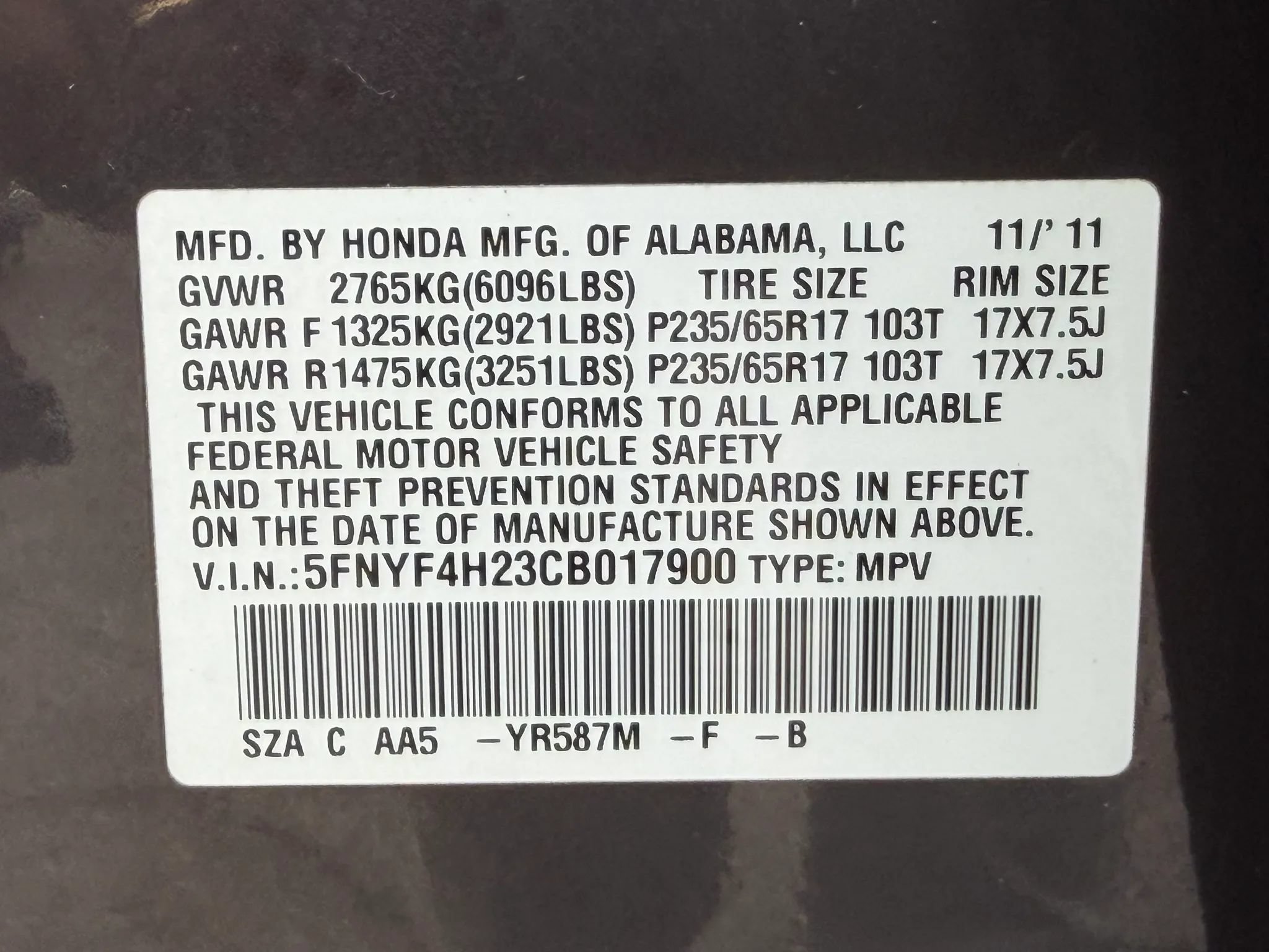 Used 2012 Honda Pilot LX image 61