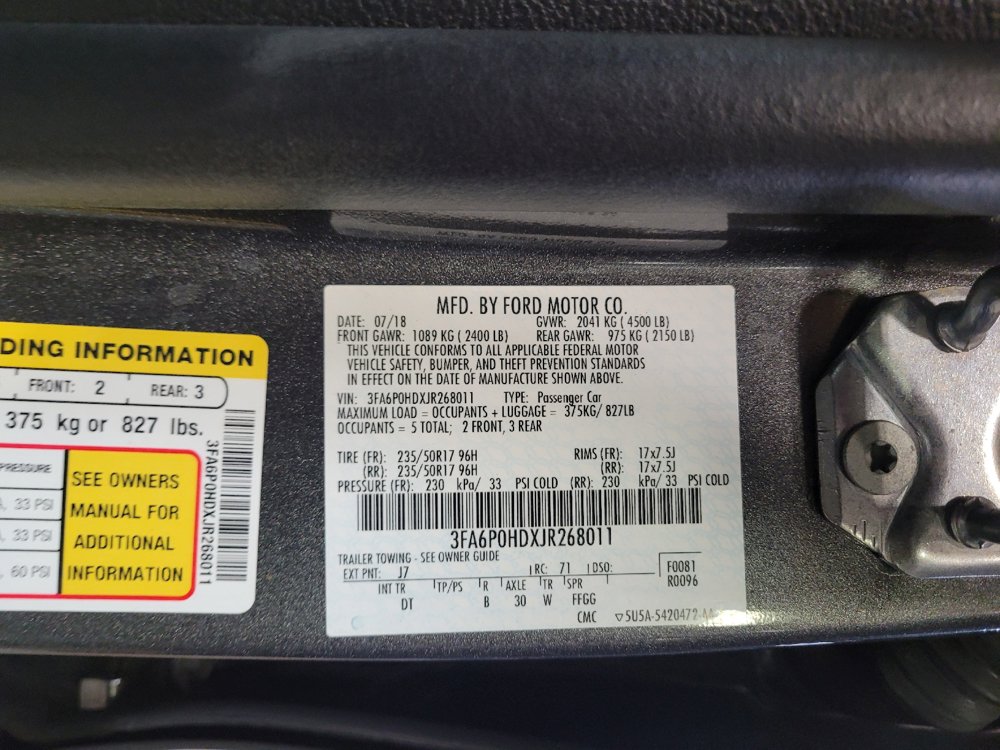 Used 2018 Ford Fusion SE w/ Fusion SE Technology Package FWD image 33